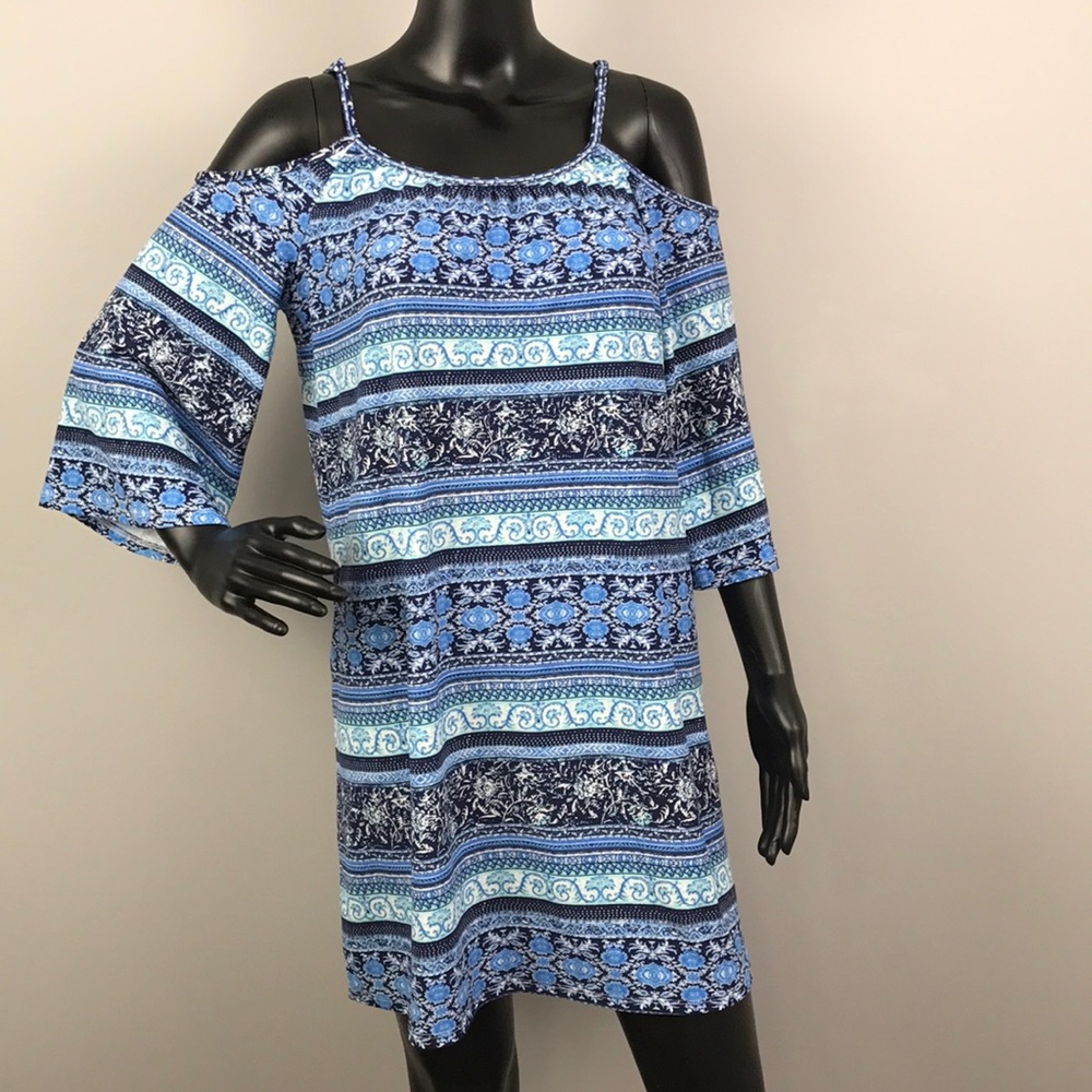 Shift Dress With Peekaboo Shoulders